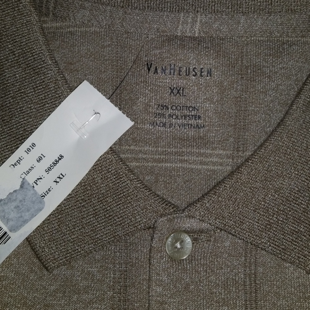 Mens cotton long sleeve dress shirt - Picture 3 of 3